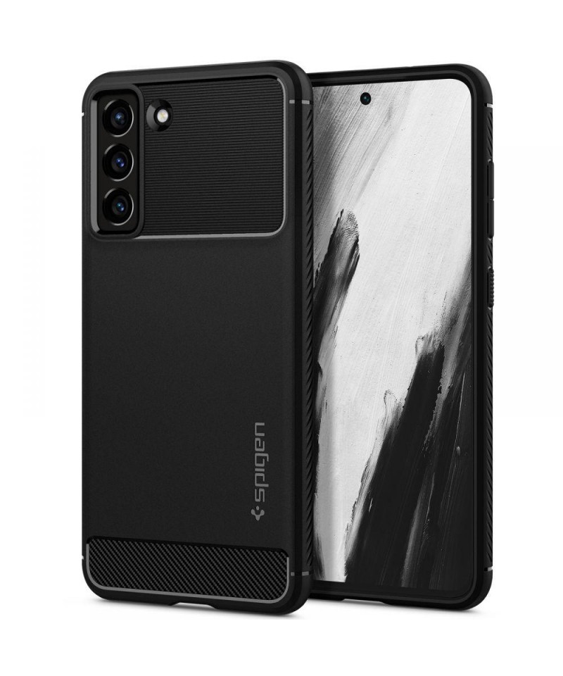 Spigen Rugged Armor Case for Samsung Galaxy S21 FE - Matte Black