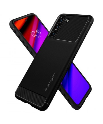 Spigen Rugged Armor Case for Samsung Galaxy S21 FE - Matte Black
