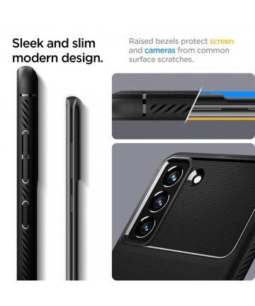 Spigen Rugged Armor Case for Samsung Galaxy S21 FE - Matte Black