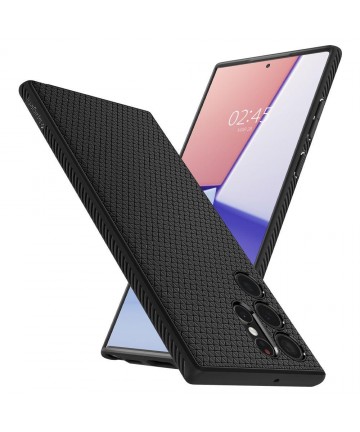 Spigen Liquid Air Case for Samsung Galaxy S22 Ultra - Matte Black