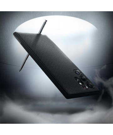 Spigen Liquid Air Case for Samsung Galaxy S22 Ultra - Matte Black