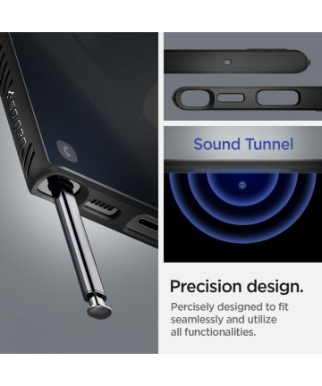 Spigen Liquid Air Case for Samsung Galaxy S22 Ultra - Matte Black