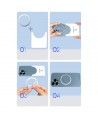 Baseus Halo Series magnetic ring (2 pcs/package) silver (PCCH000012)