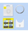 Baseus Halo Series magnetic ring (2 pcs/package) silver (PCCH000012)