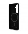 Karl Lagerfeld Silicone Double Heads And Circle MagSafe Samsung Galaxy S25 Plus case black
