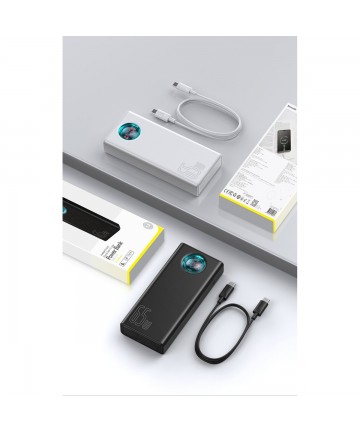 Baseus Amblight powerbank 65W 30000mAh Overseas Edition white (PPLG000102)