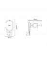 Baseus gravitational car phone holder for air vent white (SUWX000002)