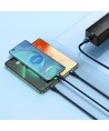Baseus Flash Series Ⅱ 3in1 Fast Charging Cable USB-A to USB-C / Micro-USB / Lightning 66W 480Mbps 1.2m Blue