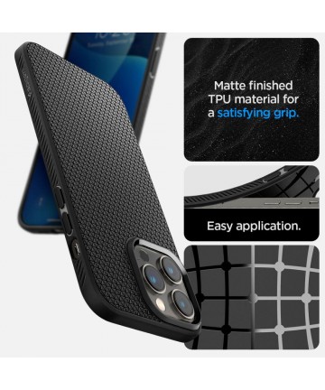 Spigen Liquid Air iPhone 14 Pro Case - Matte Black