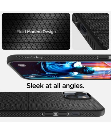 Spigen Liquid Air iPhone 14 Case - Matte Black