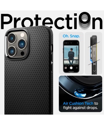 Spigen Liquid Air iPhone 14 Pro Case - Matte Black