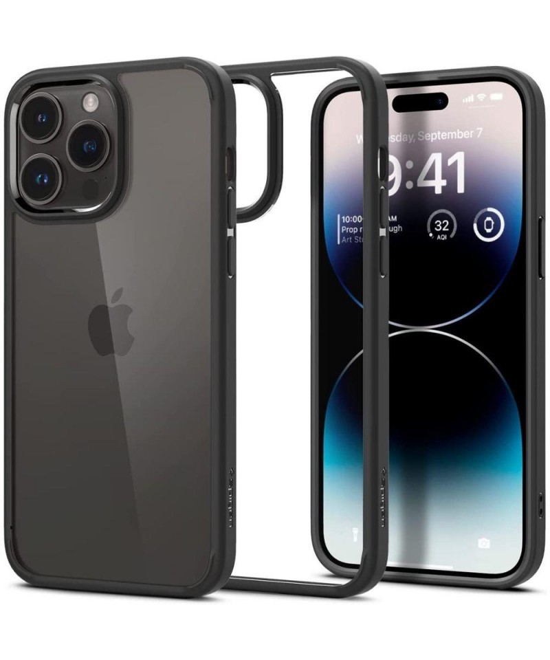 Spigen Ultra Hybrid iPhone 14 Pro Case - Matte Black