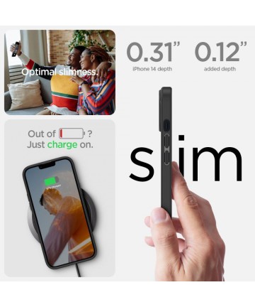 Spigen Ultra Hybrid iPhone 14 Plus Case - Matte Black