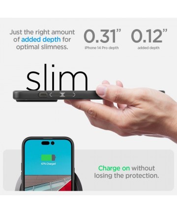 Spigen Ultra Hybrid iPhone 14 Pro Case - Matte Black