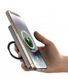 Dudao K28 10000mAh PD 22.5W MagSafe Powerbank with Metal Case and Ring Stand - Silver
