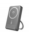 Dudao K28 10000mAh PD 22.5W MagSafe Powerbank with Metal Case and Ring Stand - Gray