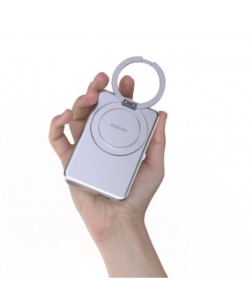 Dudao K28 10000mAh PD 22.5W MagSafe Powerbank with Metal Case and Ring Stand - Gray