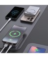Dudao K28 10000mAh PD 22.5W MagSafe Powerbank with Metal Case and Ring Stand - Gray