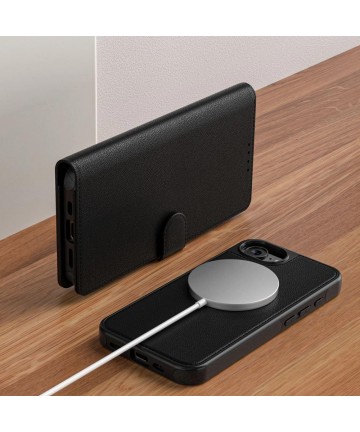 Tech-Protect Wallet MagSafe Case for iPhone 16e / 17e - Matte Black