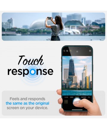 Spigen Glas.tR EZ Fit Tempered Glass for iPhone 14 Pro Max - 2 pcs.