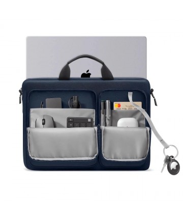 Tech-Protect Defender Bag for 17" Laptop - Navy Blue