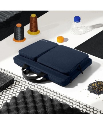 Tech-Protect Defender Bag for 17" Laptop - Navy Blue