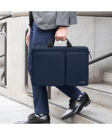 Tech-Protect Defender Bag for 17" Laptop - Navy Blue