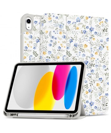 Tech-Protect SC Pen Case for iPad 10.9" 2022 (10th gen.) / 11" 2025 (11th gen.) - Daisies with Leaves