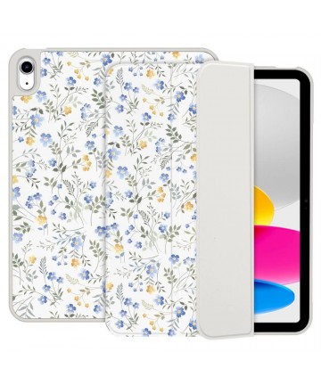 Tech-Protect SC Pen Case for iPad 10.9" 2022 (10th gen.) / 11" 2025 (11th gen.) - Daisies with Leaves