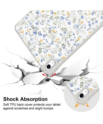 Tech-Protect SC Pen Case for iPad 10.9" 2022 (10th gen.) / 11" 2025 (11th gen.) - Daisies with Leaves