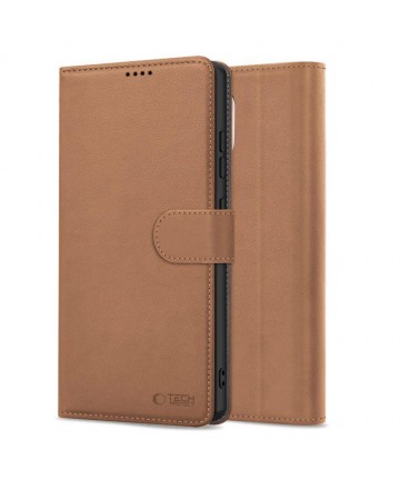 Tech-Protect Wallet Case for iPhone 16e / 17e - Brown