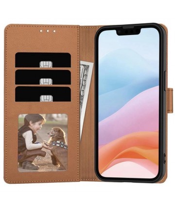 Tech-Protect Wallet Case for iPhone 16e / 17e - Brown
