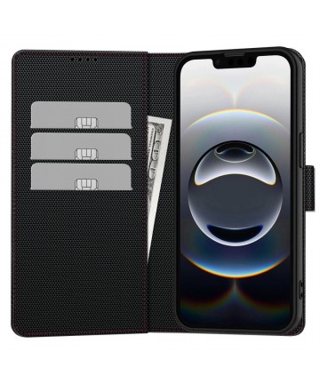 Tech-Protect Wallet Case for iPhone 16e / 17e - Black