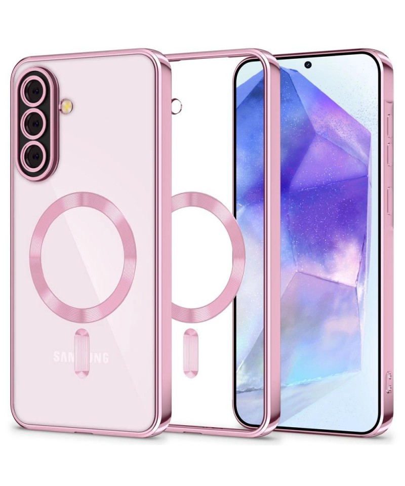 Tech-Protect MagFlex MagSafe Case for Samsung Galaxy A56 5G - Clear Pink