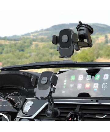 Dudao F2N smartphone holder for 360° air vent - black