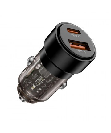 CC03 2-port PD75W car charger - black