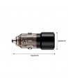 CC03 2-port PD75W car charger - black