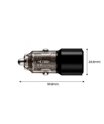 CC03 2-port PD100W car charger - black