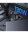 CC04 3-port PD130W car charger - black