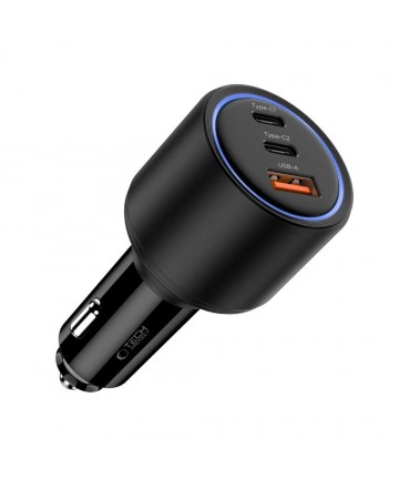 CC04 3-port PD175W car charger - black