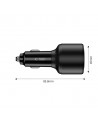CC04 3-port PD175W car charger - black