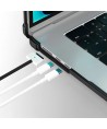 Tech-Protect SmartShell Pro case for MacBook Air 15" 2023-2025 M2 / M3 / M4 - transparent and black