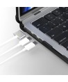 Tech-Protect SmartShell Pro case for MacBook Air 13" 2023-2025 M2 / M3 / M4 - transparent and black