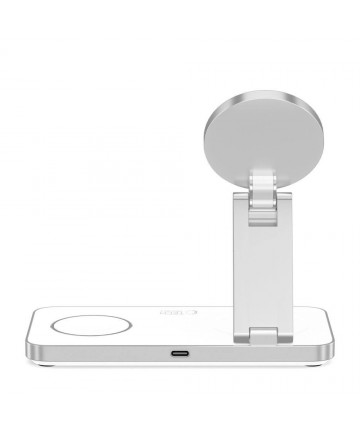 Tech-Protect QI15W-A47 MagSafe 3in1 Inductive Charger + USB-C Cable - White