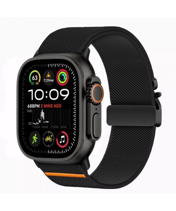 Tech-Protect Nylon Clasp for Apple Watch 44 / 45 / 46 / 49 mm - Black