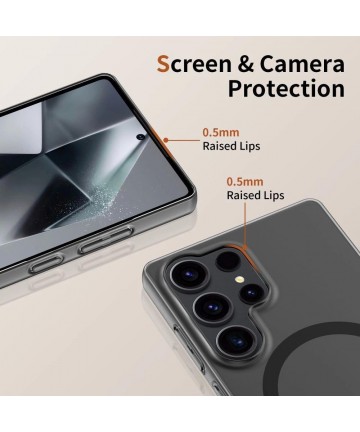 Tech-Protect MagSlim MagSafe case for Samsung Galaxy S25 Edge - matte black
