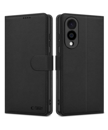 Tech-Protect Wallet Case for Samsung Galaxy S25 Edge - Black