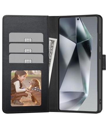 Tech-Protect Wallet Case for Samsung Galaxy S25 Edge - Black