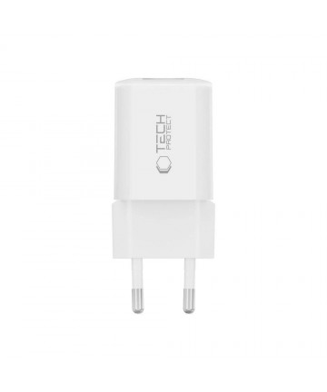 Tech-Protect NCM33W 2-port PD33W/QC3.0 wall charger - white
