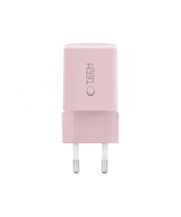Tech-Protect NCM33W 2-port PD33W/QC3.0 wall charger - pink